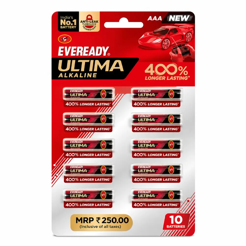 EVEREADY AAA Alkaline Battery Ultima (Pack of 10)
